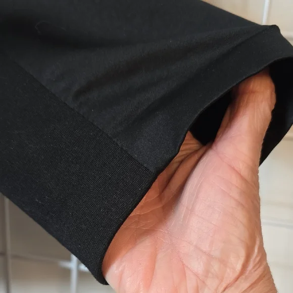 INC International Concepts Black Ruffle Zip Front Blouse Size 2X - Picture 6 of 11